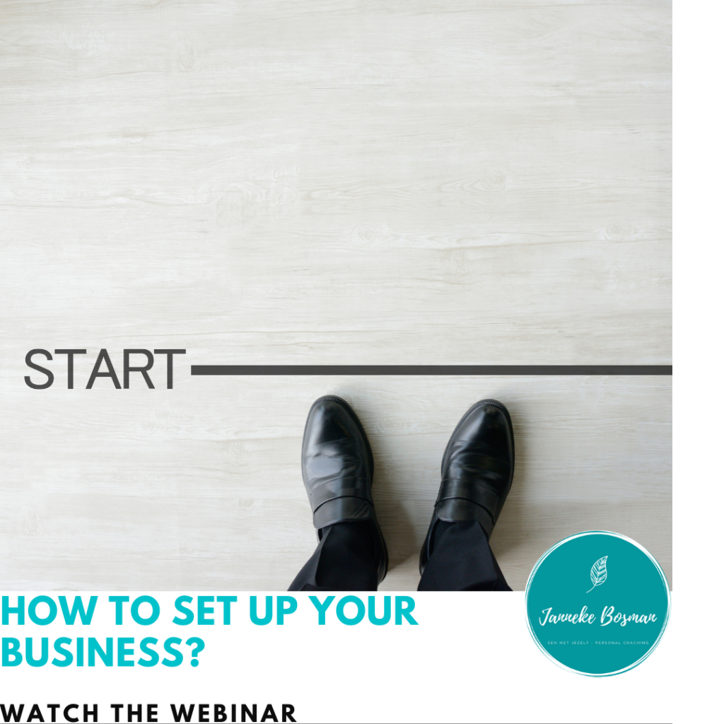 How to set up your business - Janneke Bosman Personal Coaching