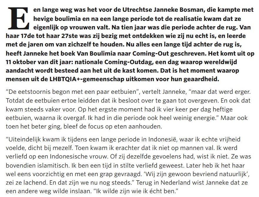 DUIC Janneke Bosman Van Boulimia naar Coming-Out_deel 2